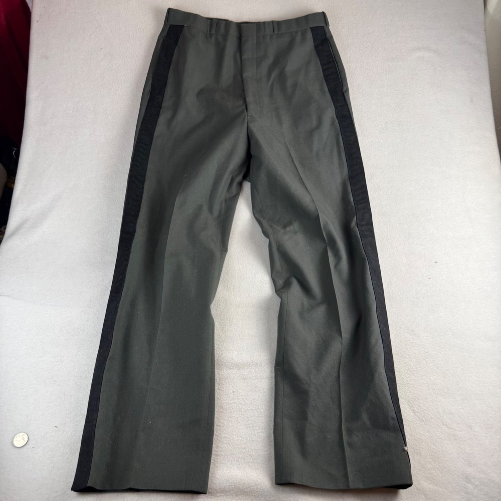 Tennessee Apparel Corp Mens Military Dress Trousers Olive Green Wool Serge 36XL